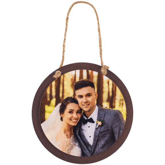 Personalized Wood & Acrylic Round Ornament