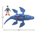 thumbnail image 3 of Imaginext  Jurassic World Camp Cretaceous Mosasaurus & Kenji, 3 of 8