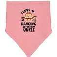 thumbnail image 2 of Inktastic Monkey I Love Hanging out with My Uncle Baby Bandana Bib, 2 of 4