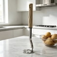 thumbnail image 2 of SIfdSeng Stainless Steel Potato Masher and Food Crusher for Kitchen Smooth Puree Maker Utensil, 2 of 6