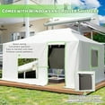 thumbnail image 3 of DUOSONG 12'X20' Gazebo Cover For Hardtop Gazebos, Outdoor Universal Winter Gazebo Cover With Sidewalls And Mesh Windows, All Season Waterproof Enclosed Gazebo Cover, White White Polypropylene Garden, 3 of 8