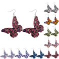 thumbnail image 2 of Drop Earrings Butterfly Shape Creative Fashion Pierced Earrings Dangle Earrings, 2 of 10
