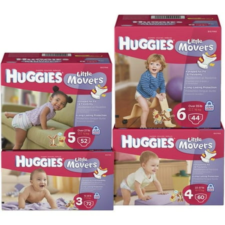 Huggies Little Movers Diapers (Choose Your Size)