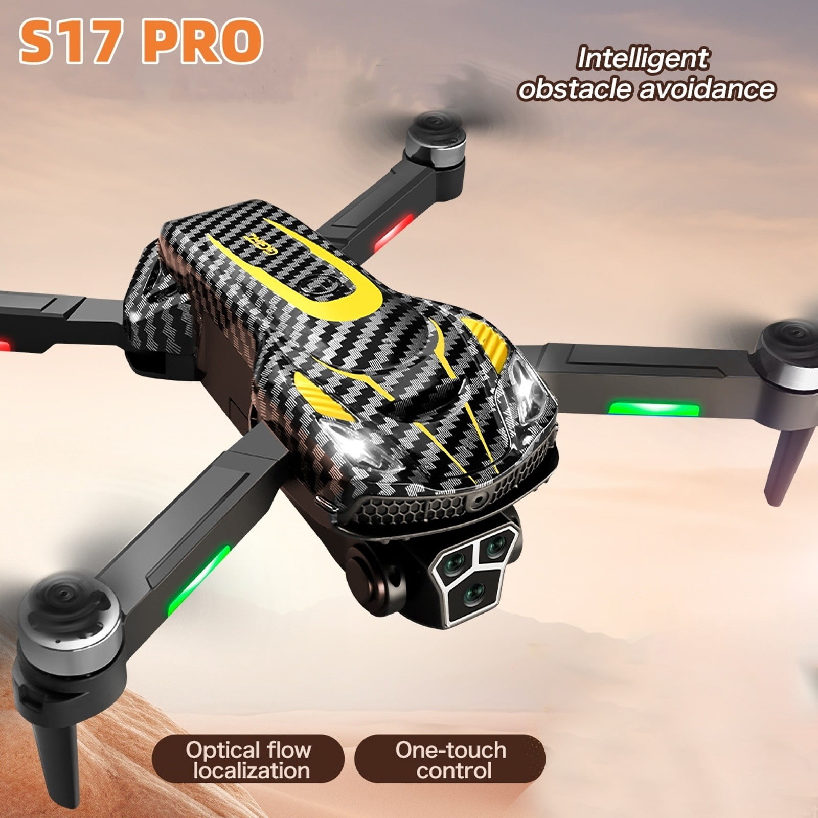 Drone with Camera for Kids and Beginners, HD Dual Camera, Obstacle Avoidance, Foldable Design, Long Flight Time with 2 Batteries