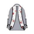 thumbnail image 3 of Cat and Heart White Pattern Backpack for School, Cute School Bag with Adjustable Shoulder Straps and Padded Back, 15.3"x11"x6.7", 3 of 5