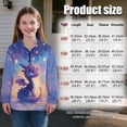 thumbnail image 7 of Uorisanigo Kids Girls Half Zip Pullover Sweatshirt Purple Dragon Long Sleeve Zipper Sweatshirt Loose Fall Trendy Quarter Zipper Cropped Sweatshirts Comfy Pullover Jackets Sweaters, 7 of 7