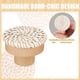 thumbnail image 5 of Pomos de Tocador de RatáN Bohemio, Pomos de CajóN de Madera Redondos, Tejido de Mimbre Hecho una Mano y Tornillos para Pomos de Muebles Bohemios, Beige, 12 Piezas, 5 of 5