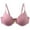 Pink, variant on Loopsun Women's Bras Plus Size, Women Plus Size D Cup Solid Steel Ring Push Up Thin Seamless Bra Pink, 2XL