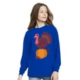 thumbnail image 3 of Awkward Styles Thanksgiving Youth Sweatshirt Happy Turkey Crewneck Tee for Kids, 3 of 5