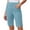 *Blue, variant on Women's High Waist Stretch Twill Bermuda Shorts,Casual Summer Hiking and Outdoor Short with Pockets Wine,Women's Plus L
