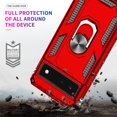 thumbnail image 3 of LeYi Pixel 7 Case, Google Pixel 7 Case, Military Grade Shockproof Heavy Duty Full Body Stand Protective Cell Phone Cover, Built in Ring Holder for Pixel 7 - Black, 3 of 7