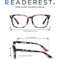thumbnail image 4 of Readerest Blue Light Blocking Reading Glasses Floral 125 Magnification, 4 of 6