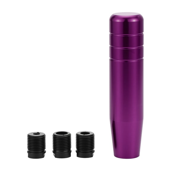 Unique Bargains Universal Gear Shift Knob Aluminum Alloy Car for Automatic and Manual Vehicle with 3 Adapter Purple 1Set