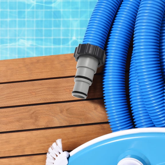LEORX Pool Hose Connectors 2Pcs Grey Hose Adapter for Threaded Pumps