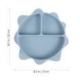 thumbnail image 4 of MasteelfCA Assiette Bébé en Silicone Assiette Divisée Bol Antidérapant en Forme de Soleil Plat Alimentaire, 4 of 7