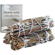 Ancient Veda Royal Sage Smudge Sticks Pack of 3 Bundles & Smudge Guide for Smudging, Cleansing, Meditation, Purification