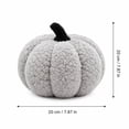 thumbnail image 2 of Halloween Pumpkin Throw Pillow, Ultra Soft Faux Lambswool, 7.9 Inch 11.0 Inch 1 Pack Plush Decorative Cushion, For Sofa Couch Bedroom Home Party Halloween Harvest Festival Decor, 2 of 7