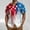 2 - Red, variant on T Shirt Oversized Fourth of July Patriotic Mens Polos Collared Big & Tall Short Sleeve Men Shirts Casual,Blue,3XL