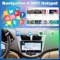 thumbnail image 5 of 9" Android 15 Car Stereo GPS Navigation 2+32G Head Unit Wireless CarPlay Android Auto Bluetooth WiFi FM RDS SWC AHD Backup Camera for Hyundai Accent Verna 2011-2019, 5 of 10