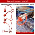 thumbnail image 5 of qiya 4Sets OF SO7241A Hydraulic Coupling Dust Cover RED Rubber Male&Female Covers, 5 of 9