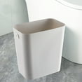 thumbnail image 5 of Kitchen Trash Can, Step-On Garbage Can with Lid, Tall Kitchen & Bathroom Trash Can, Small Office Waste Bin, Gray - Xuniizn, 5 of 8
