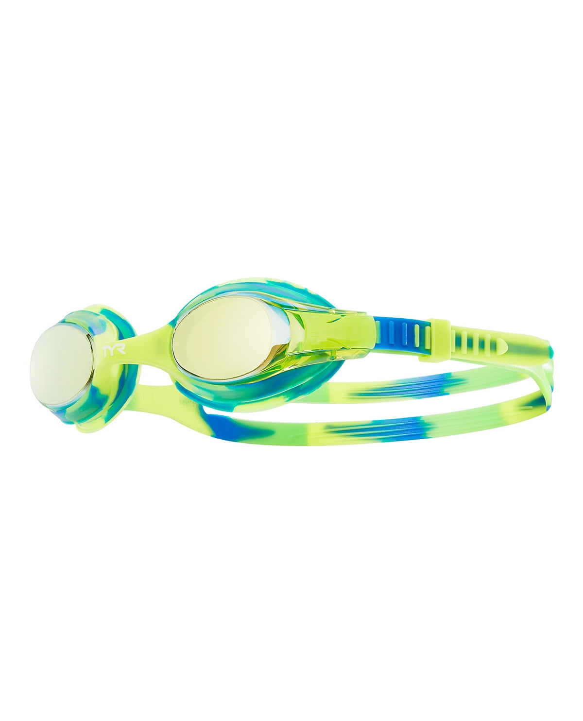TYR Youth Swimple Tie Dye Goggles - Anti-Fog Kids Swim Goggles For Ages 3-10