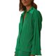 thumbnail image 4 of VISgogo, conjunto de ropa informal de 2 uds para mujer, estampado de flores/patrón abstracto, botones de solapa, camisas de manga larga, Tops con pantalones largos sueltos VISgogo  moda, 4 of 9