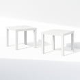 thumbnail image 3 of Furinno Simple Square Coffee Table, Side Table, Set of 2, White, 3 of 7