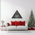 thumbnail image 4 of LaModaHome All-Seeing Eye Metal Wall Art, Illuminati Triangle Symbol, Esoteric Mystical Decor, Eclectic Home Decoration - Unique Handmade ArtworkHome Decoration Gift -31.5"x40.9"/80x104cm, 4 of 5