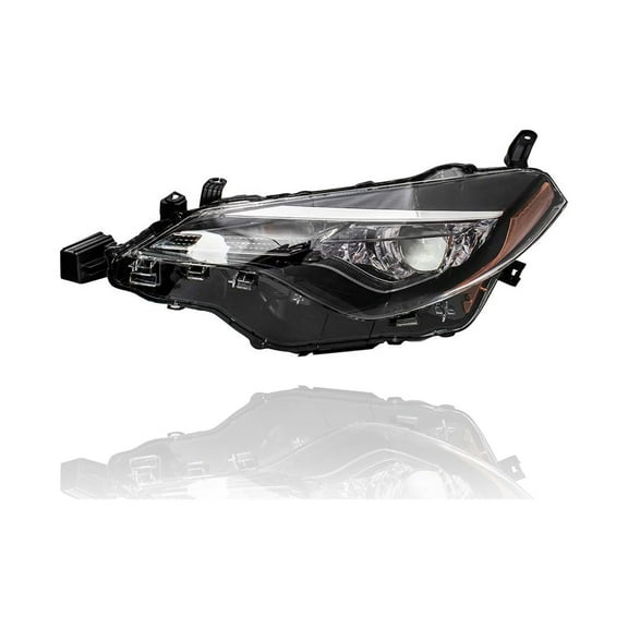 Headlight Assembly - Cooling Direct Fit/For TO2502249 17-19 Toyota Corolla-CE/L/LE/LE-Eco - Left Hand - Driver, BI-LED With LED-Daytime Running Light, NSF