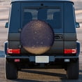 thumbnail image 3 of Kll Gold Black Glitter Tire Cover,Universal Wheel Tire Cover For Trailer, Rv, Suv, Truck,Camper And Many Vehicle,(14 Inch), 3 of 7