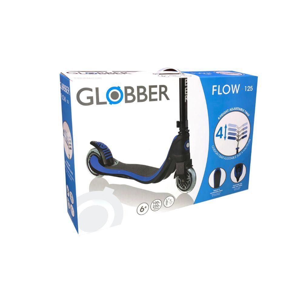 Globber Flow 125 Scooter-Navy Blue