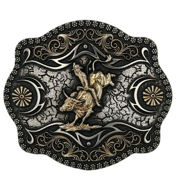 Montana Silversmiths Framed Bull Rider Filigree - Acc Buckle - A886
