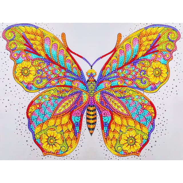 Cuadros Decorativos DIY completo especial en forma de taladro cristal diamante pintura mariposa diamantes de imitación arte Likrtyny embutido en tela