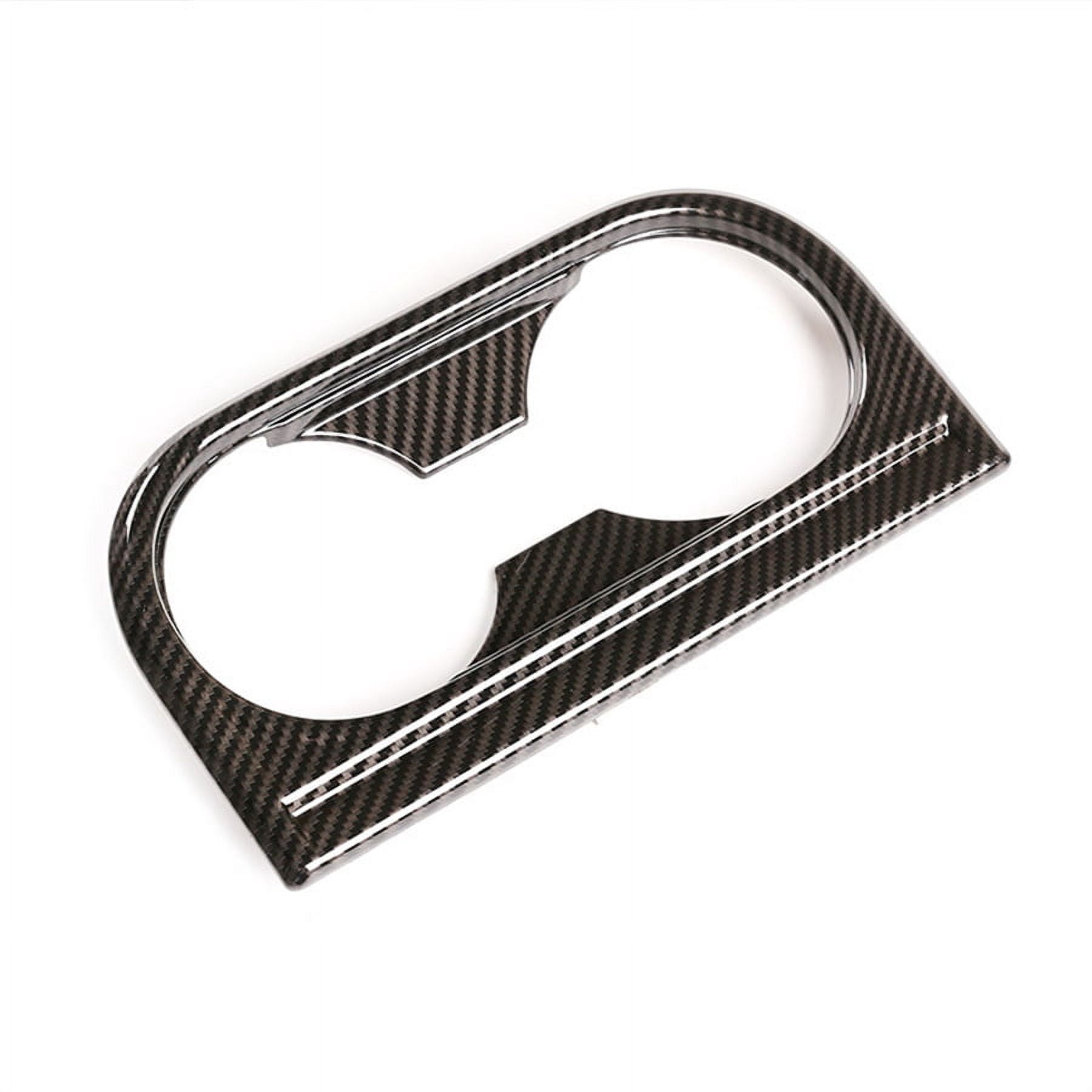Zyutaosan Carbon Fiber Style Gear Panel & Water Cup Holder Cover Abs For Toyota Tundra 2014-2021