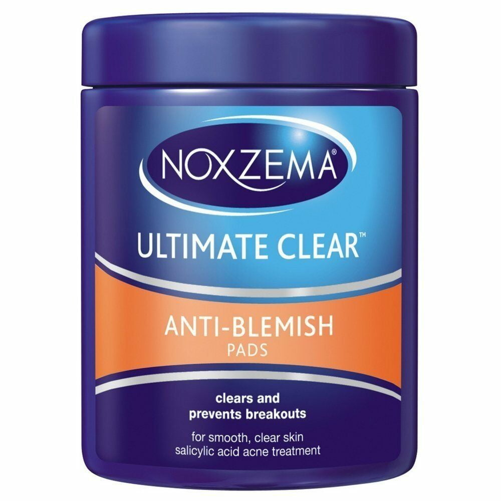 Noxzema Ultimate Clear Anti-Blemish Pads 90 Each Pack of 4