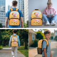 thumbnail image 2 of Jeiento 4 Piece Kids Backpack Set for Elementary School 17 Inch Cute Axolotl Floral Backpack and Lunch Box Set with Padded Straps, Includes Pencil Case, 2 Bookmarks, 2 of 7