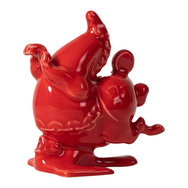 Quemador de incienso de caballo pequeño, mini incensario de escritorio, escultura de animal, fragancia de granja Rojo