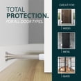 thumbnail image 3 of Mega Handles 3.35" Spring Door Stopper with Rustproof Heavy Duty Iron, Screw & Rubber Tip | Safe for Kids, Easy to Install, Flexible Design, 3 of 8