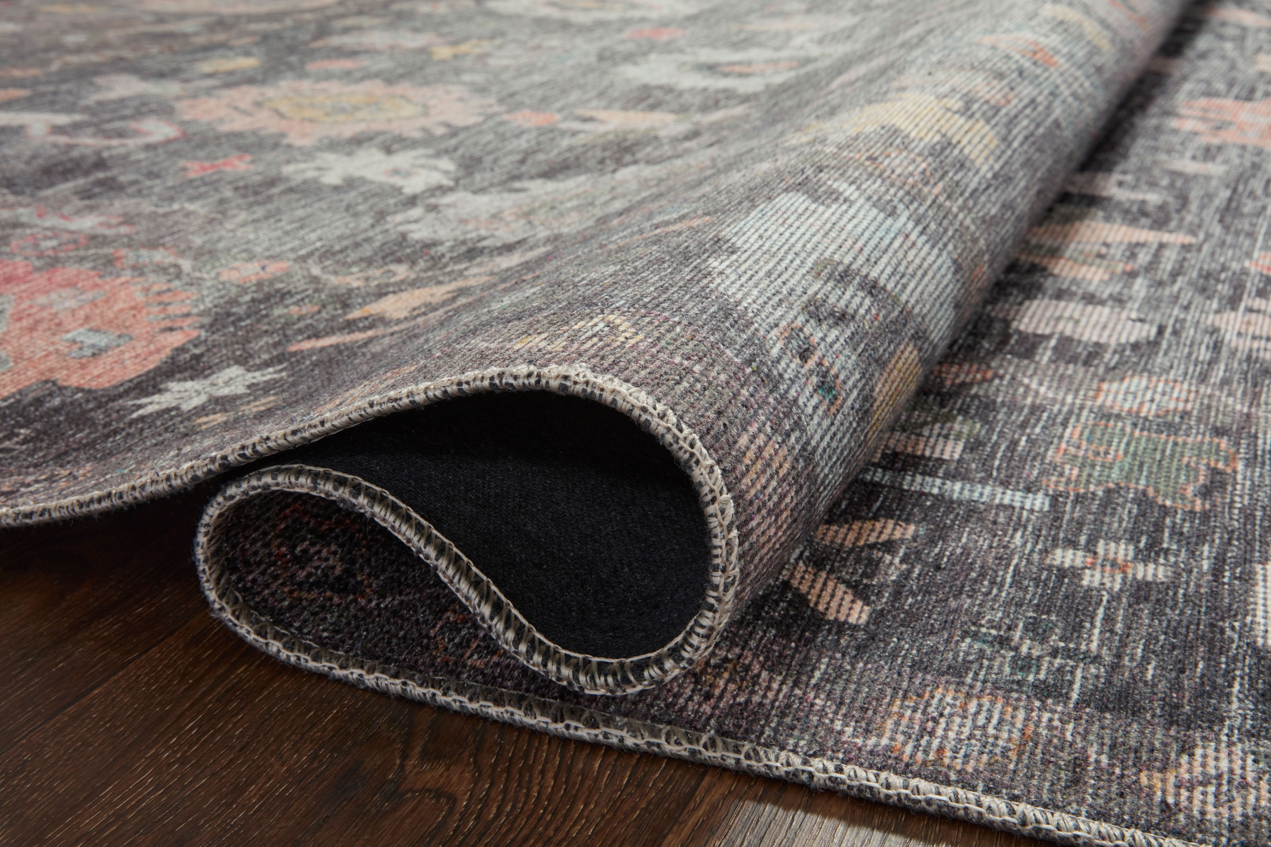 Loloi Elysium Charcoal / Multi 7'-6" x 9'-6" Area Rug