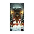 thumbnail image 2 of FastXmas 2.95 x 5.9 Ft Christmas Style Door Curtain Christmas Hanging Backdrop Santa Claus Deer Door Curtain Xmas Pendant Cover Christmas Door Decor for Home Wall Background Cloth Winter Holiday, 2 of 6