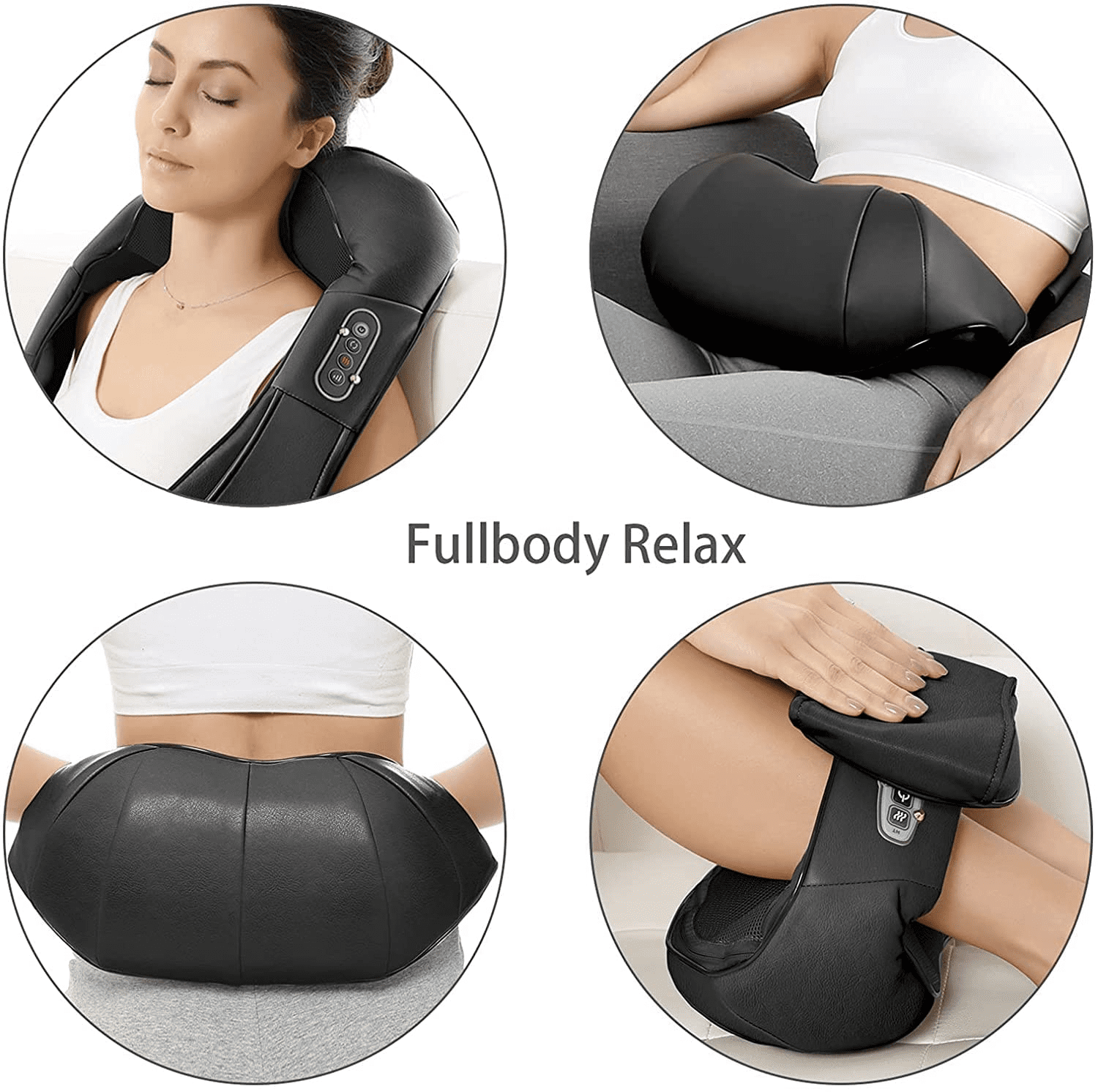 bwoopop Neck Massager, Shiatsu Electric Back Shoulder and Neck Massage with  Heat - Kneading Massage …See more bwoopop Neck Massager, Shiatsu Electric