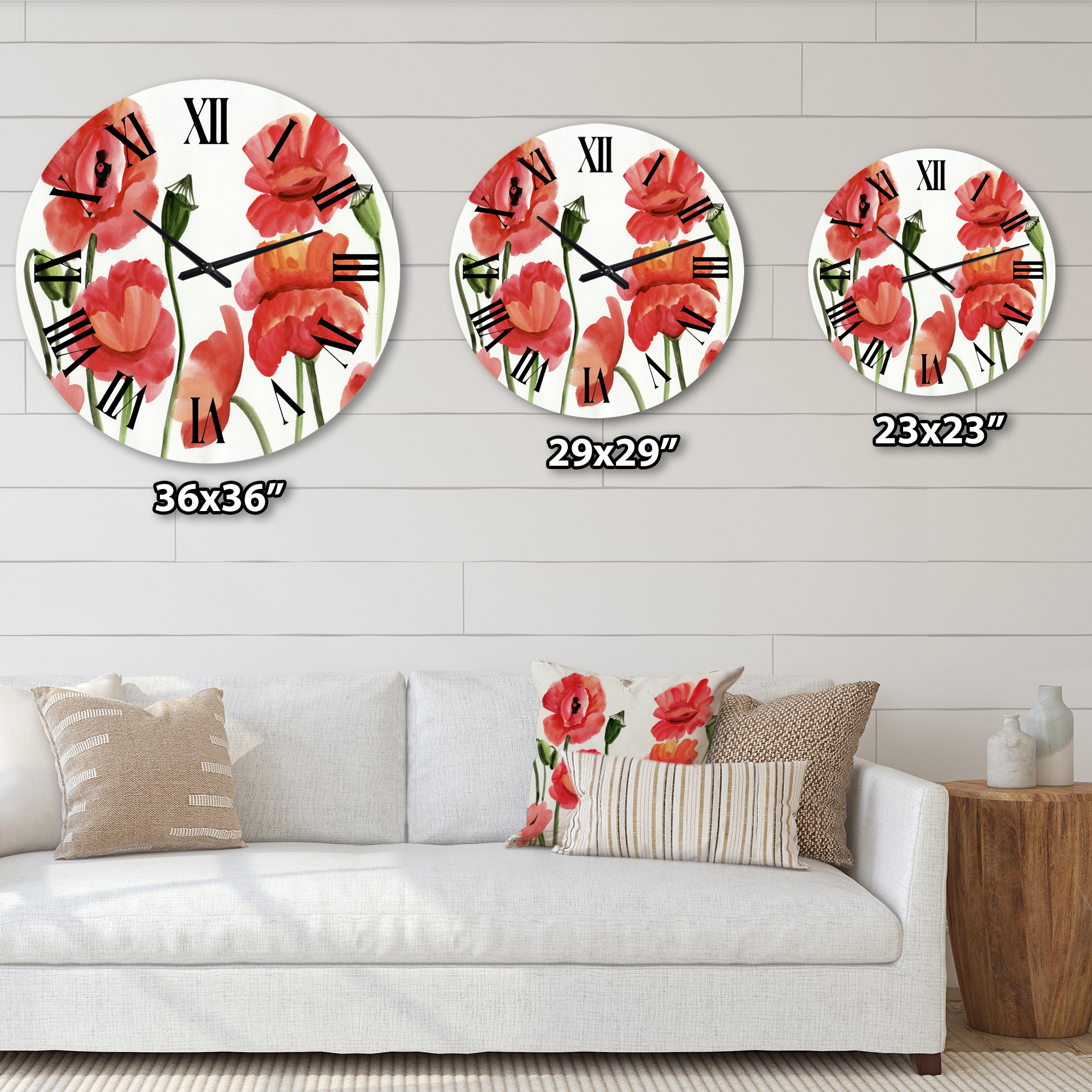 Designart 1 in Quartz Traditional Wall Clock