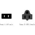 thumbnail image 6 of 1-15P to 5-15R Power Adapter,Toptekits NEMA1-15P Male to 5-15R Female Power Adaptor,US 2-Pin to 5-15R Adaptor, 6 of 10