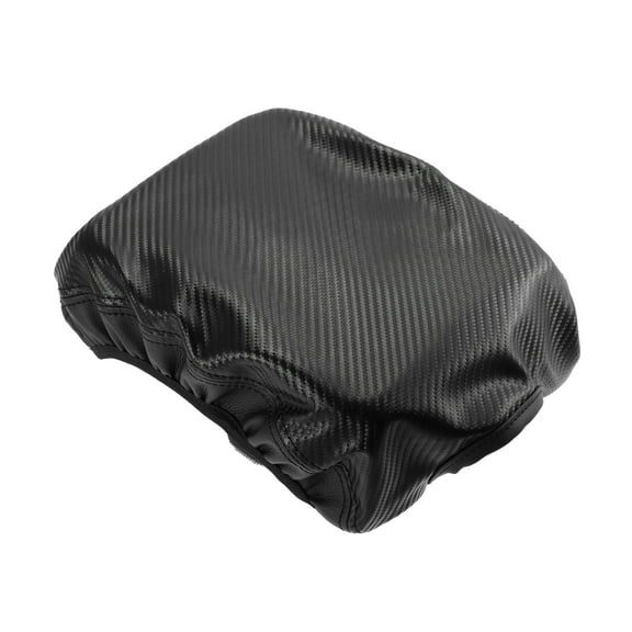 Unique Bargains 1PC Car Center Console Pad Waterproof Armrest Box Cover for Ford F150 2009-2014 Carbon Fiber Pattern Black