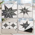 Star Patterned 12x12 Inch Encaustic Peel and Stick Wall Tile for ...