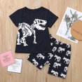 thumbnail image 2 of peqiut Toddler Baby Boy Summer Clothes Boys 2T 3T 4T 5T 6T 7T 8T Outfits Short Sleeve Dinosaur T-Shirt Shorts Set 2Pcs, 2 of 6