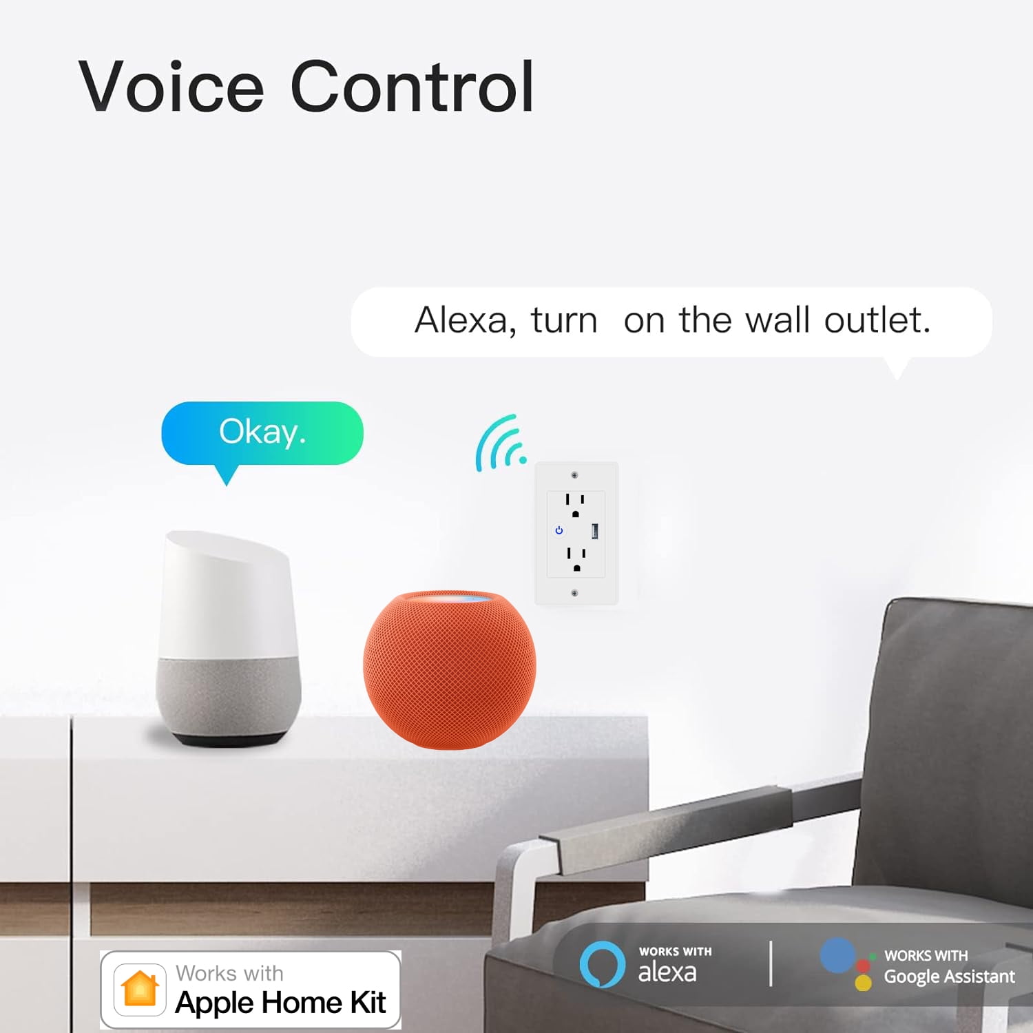 2 Pack,White，Zigbee 3.0 Smart Wall Socket, 118mm Wall Plug, 16A Plug Work with Home Assistant, Alexa, Google Home,Zigbee2MQTT,Smart Socket, Smart Home Automation, Remote Control, Timer