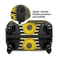 thumbnail image 4 of Balery Luggage Cover Sunflowers On Black And White Stripes Print Suitcase Covers for Luggage Elastic Washable Suitcase Protector Fits 18-32 Inch Luggage-X-Large, 4 of 9