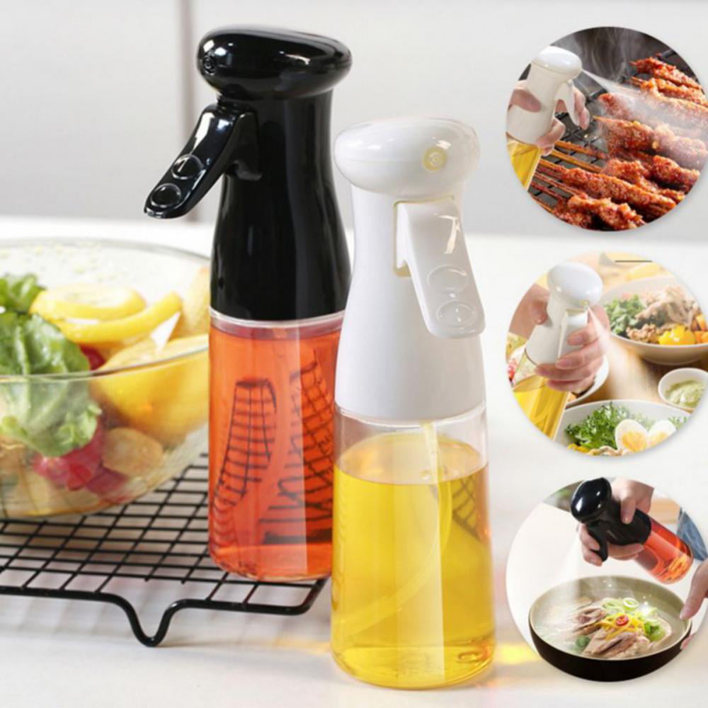 200ML Spray Oil Olive Empty Bottle Glass Vinegar Soy Sauce Dispenser For BBQ US